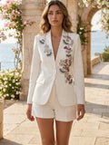 Ivory Bloom Blazer