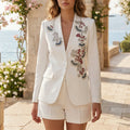 Ivory Bloom Blazer