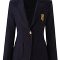 Navy Crest Blazer