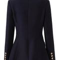 Navy Crest Blazer