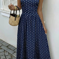 Midnight Polka Dress