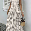 Midnight Polka Dress