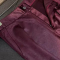 Bordeaux Satin Suit