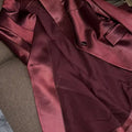 Bordeaux Satin Suit