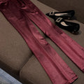 Bordeaux Satin Suit
