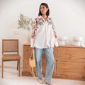 Embroidered Floral Shirt