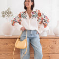 Embroidered Floral Shirt