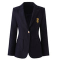 Navy Crest Blazer