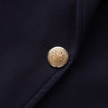 Navy Crest Blazer