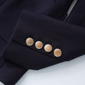 Navy Crest Blazer