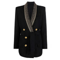 Golden Poise Blazer Dress