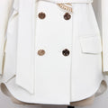 Golden Poise Blazer Dress