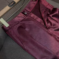 Bordeaux Satin Suit