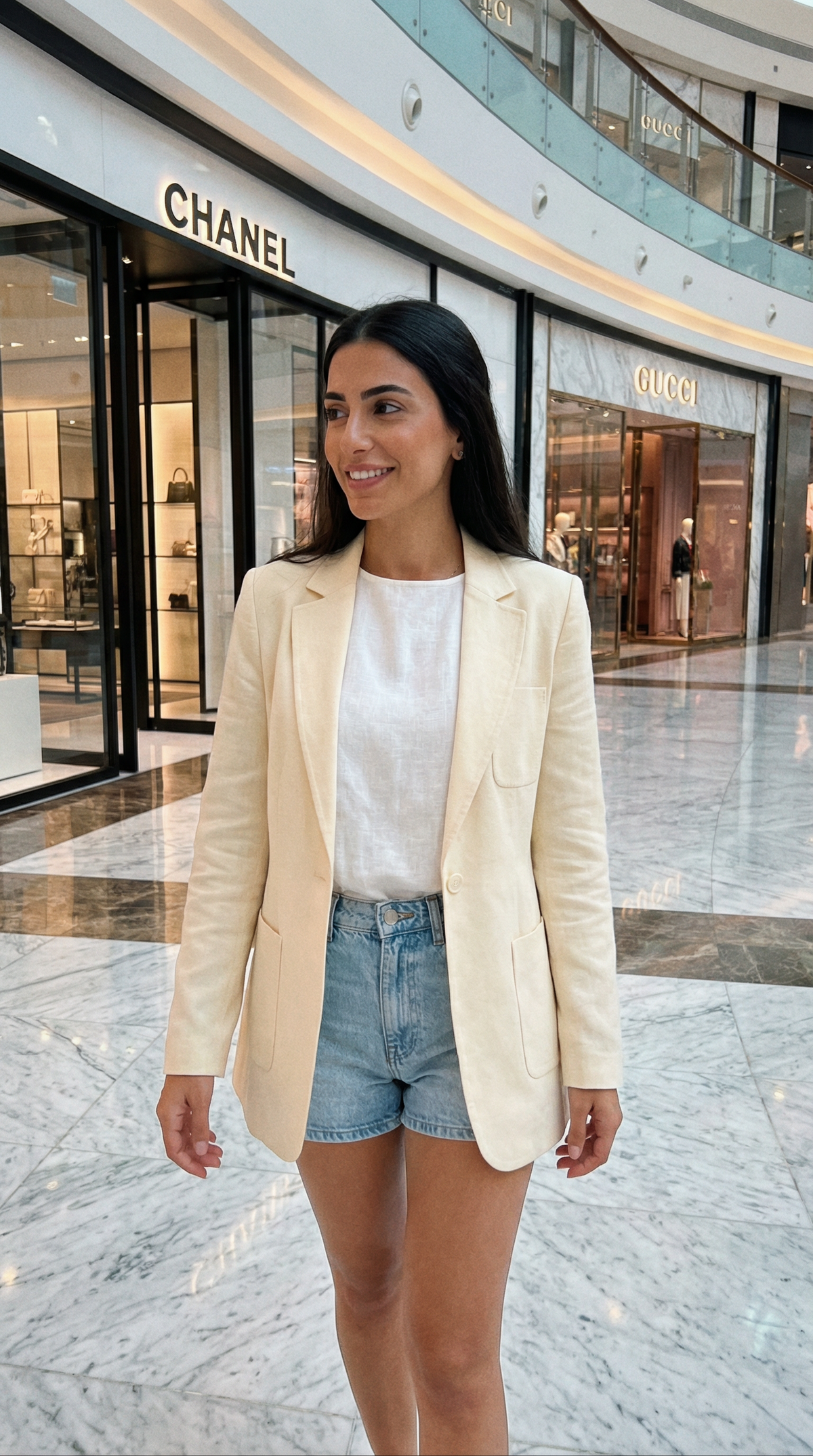Sky Linen Blazer