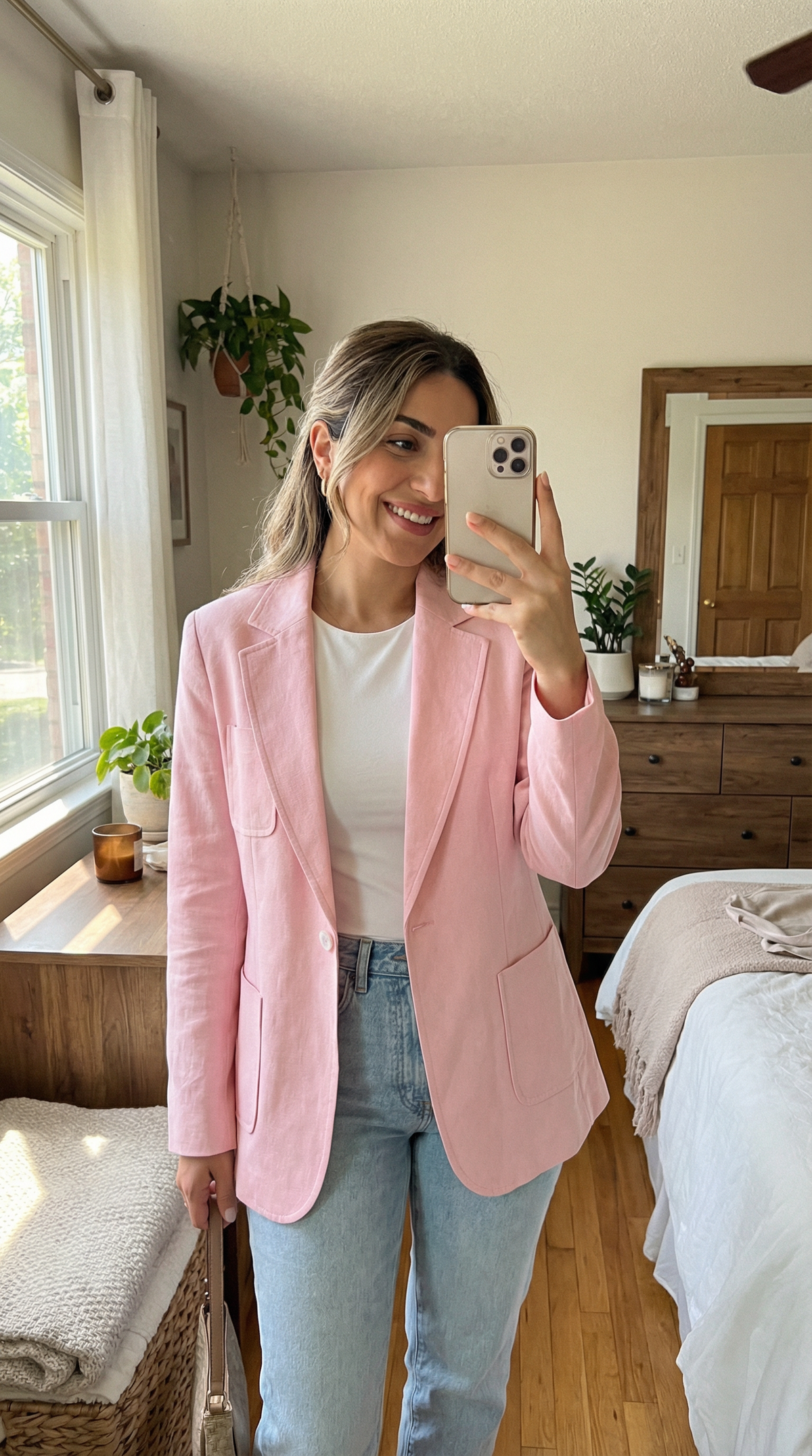 Sky Linen Blazer
