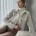 Buttoned Bowl Jacket