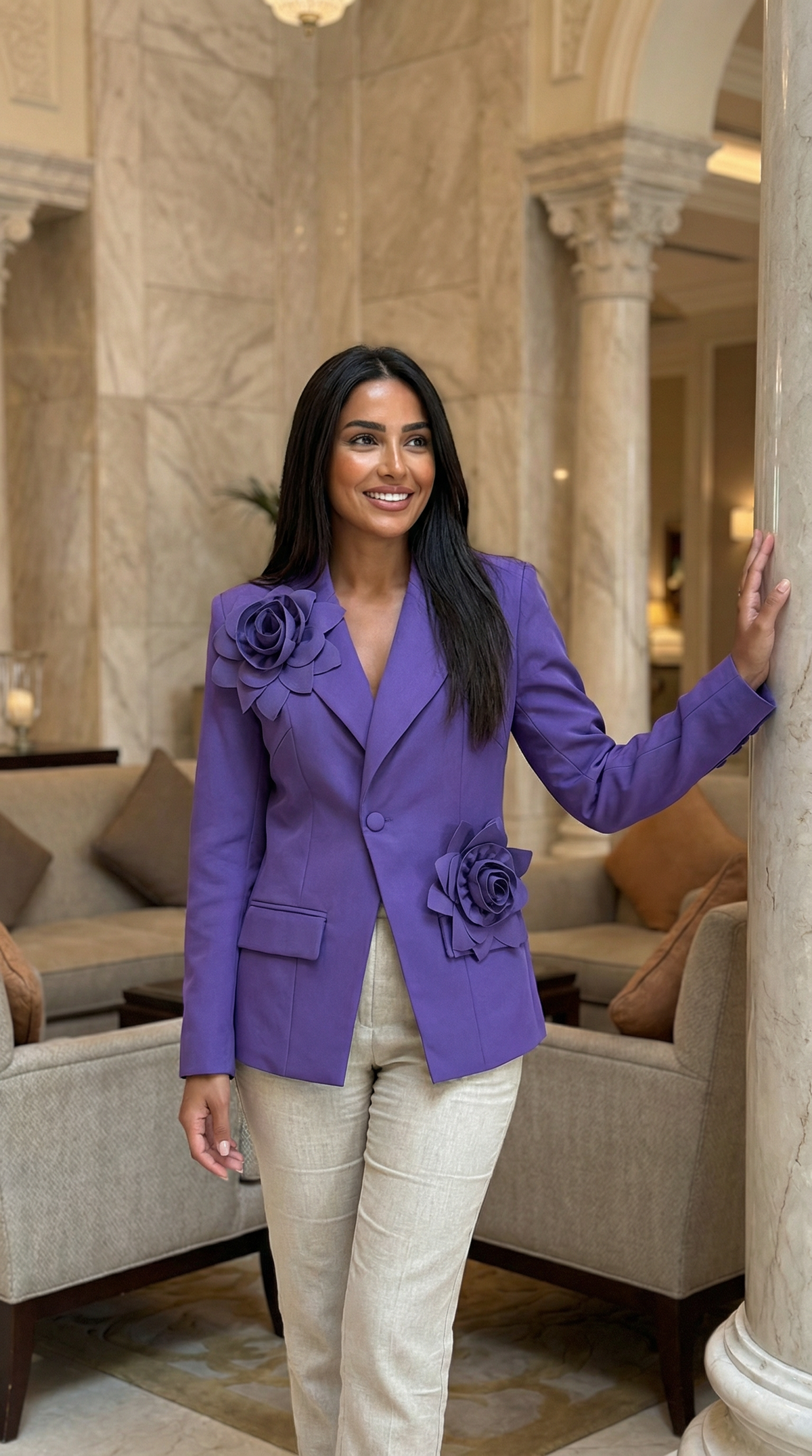 Violet Bloom Blazer