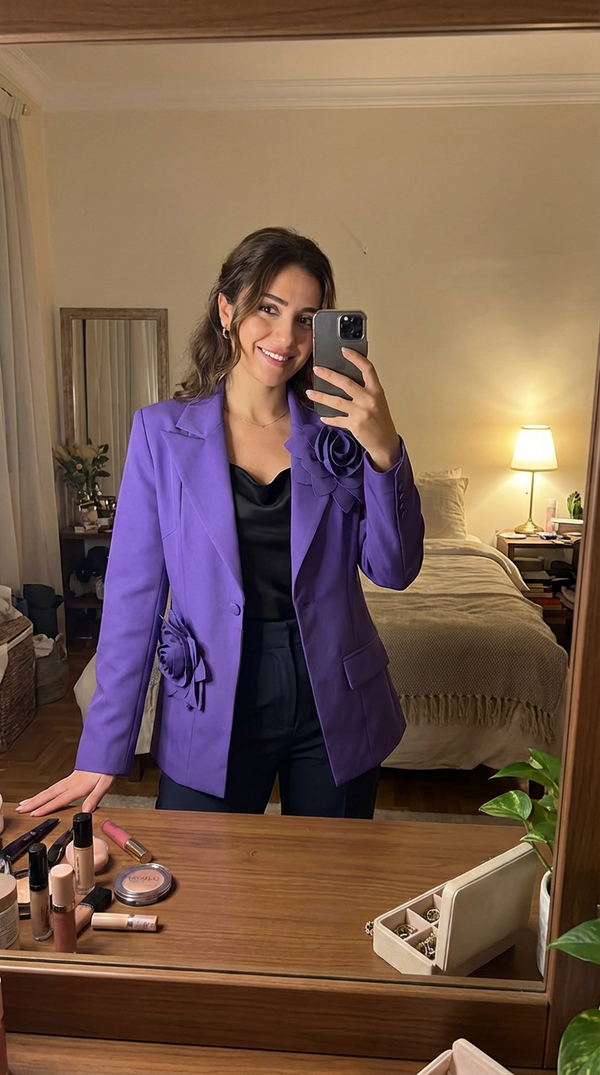 Violet Bloom Blazer
