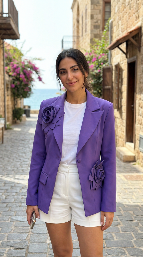 Violet Bloom Blazer