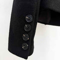 Noir Sculpted Majesty Blazer