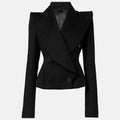 Noir Sculpted Majesty Blazer