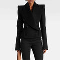 Noir Sculpted Majesty Blazer