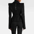 Noir Sculpted Majesty Blazer