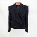 Noir Sculpted Majesty Blazer