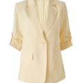 Blush Linen Blazer