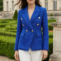 Royal Azure Tweed Blazer