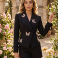 Noir Papillon Short Set