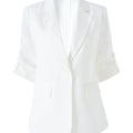Beige Linen Blazer