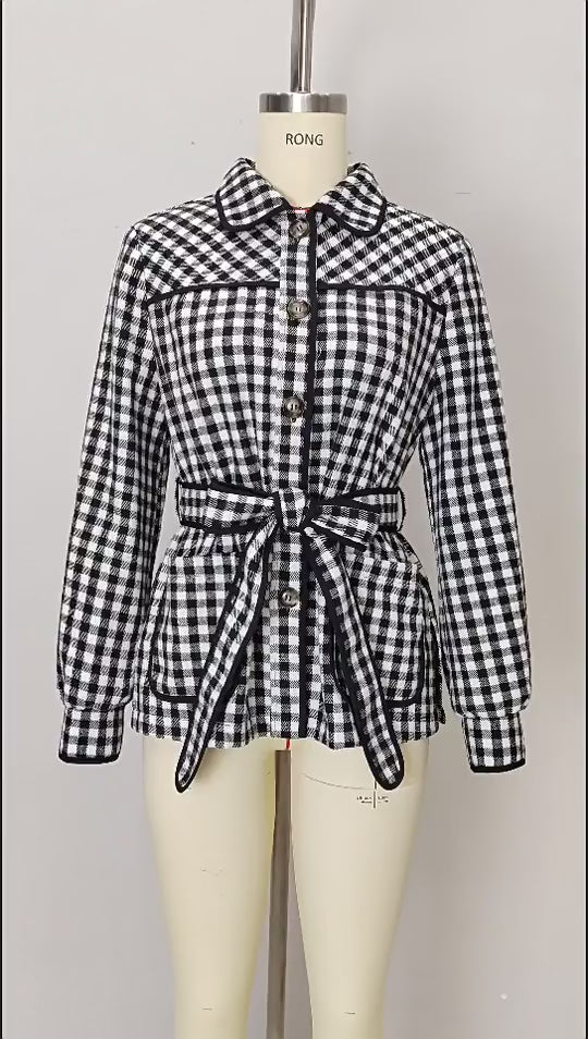 Winter Gingham Jacket