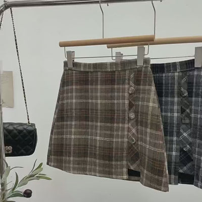 Autumn Check Skirt