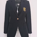 Navy Crest Blazer
