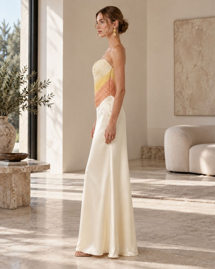 Solène Draped Gown