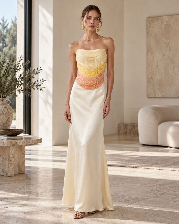 Solène Draped Gown