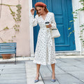 Endless Grooves Polka Dot Midi Dress