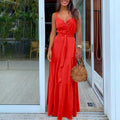 Trendy Belted Maxi Dress