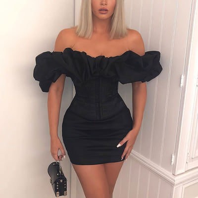 Date Night Ruffle Mini Dress