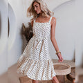 Glistening Promise Polka Dot Midi Dress