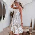 Glistening Promise Polka Dot Midi Dress
