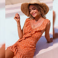 Majestic Polka Dot Mini Dress