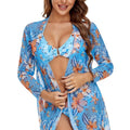 Tanning Days Printed 3 Piece Bikini Set