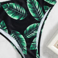 Stay Salty Leaf Print One-Piece Swimsuit