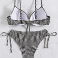 Sandy Toes Gingham Print Bikini