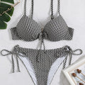 Sandy Toes Gingham Print Bikini