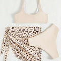 Beach Babe Leopard Print Bikini Set