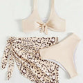 Beach Babe Leopard Print Bikini Set