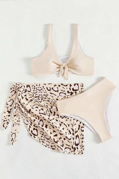 Beach Babe Leopard Print Bikini Set